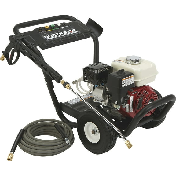NorthStar Gas Cold Water Pressure Washer, 3300 PSI, 2.5 GPM, Cat Pump, Honda Engine