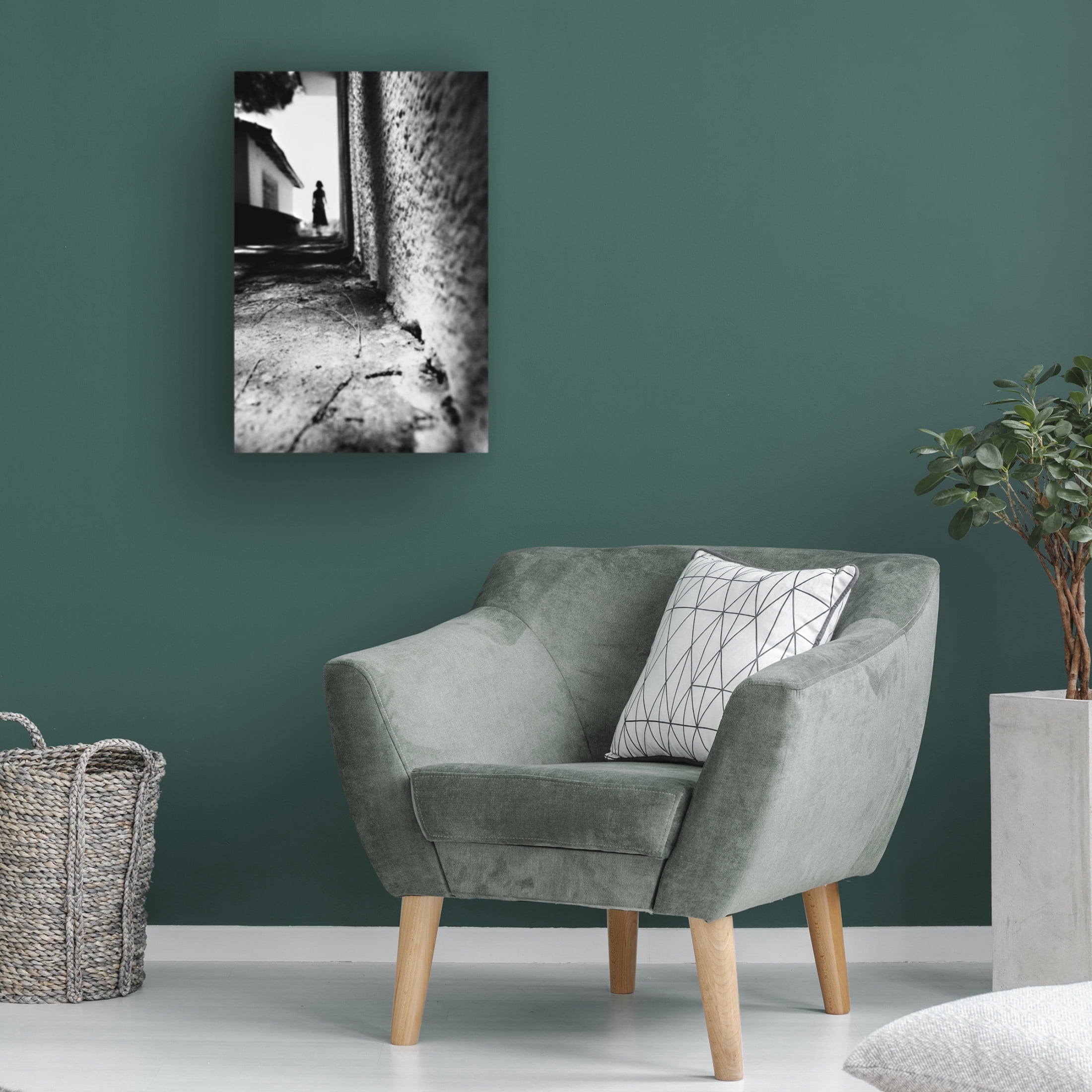 Canvas Wall Art - Ali Ayer 'Alley' Wall Art for Living Room, Bedroom, or Office D?cor by Trademark Fine Art - 16 x 24 Inches