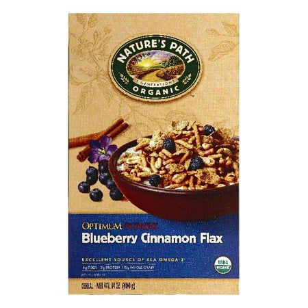 - Natures Path Blueberry Cinnamon Flax Cereal, 14 OZ (Pack of 6)