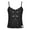 Black, variant on renvena Kids Girls Sparkly Sequin Dance Crop Tops Tank Camisole Straps Cami Shirts 2-12 Silver 10-12