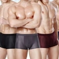 thumbnail image 3 of Becikitc Men's Breathable Mesh Polyester Underpants, 4 pack, Moisture-Wicking Quick-Dry Boxer Briefs, 3 of 7