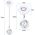 thumbnail image 2 of Reloj con broche, reloj de bolsillo para enfermera de 2 piezas, reloj de enfermera, broche de silicona con pasador para enfermeras y otros profesionales de la salud ER, 2 of 5