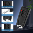 thumbnail image 4 of 2 Pcs Ouvre-Garage Télécommande Compatible avec EcoStar RSC2 433 RSE2 433,RSZ1 433,Gate Handheld mitter f, 4 of 5
