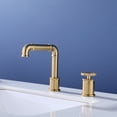 thumbnail image 3 of Single Handle Deck Mounted Bathroom Sink Faucet, Solid Brass Basin Faucet with 360-degree Swivel Spout, 3 of 5
