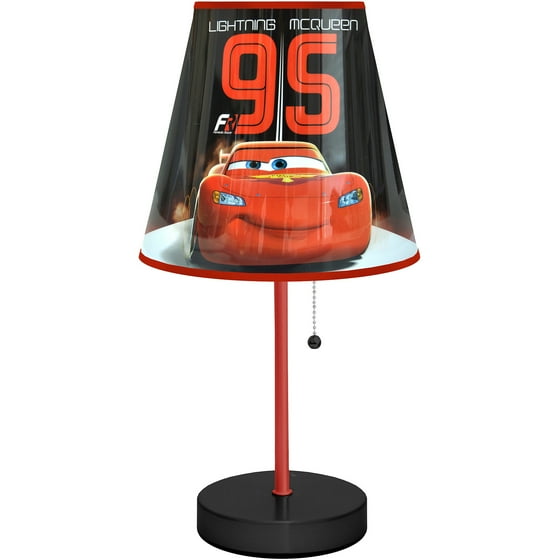 Disney Cars Table Lamp, Black