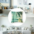 thumbnail image 5 of Fenyluxe Ocean Beach Throw Pillow Cover , Tropical Hawaiin Cushion Cover for Home Office Patio, Palm Tree Pillow Cover, Orange Surf Board Decorative Pillow Cover Summer Vacation Theme White, 5 of 7