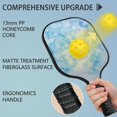 thumbnail image 4 of Pickleball Paddles Set Of 1, Fiberglass Surface, Ice Crystal Print, 1 Paddle, 2 Balls & Bag, 4 of 5