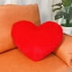thumbnail image 1 of Xiao Hua Almohada decorativa para el hogar, almohada de peluche con imitación de pelo de conejo de color liso, almohada para el respaldo del sofá de la sala de estar, cojín para el automóvil (rojo), 1 of 5