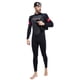 thumbnail image 2 of WDOplteas Trajes Buceo Una Hombres Mujeres Trajes Surf Neopreno 3 Mm (Hombres Negros M), 2 of 7