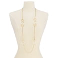 thumbnail image 2 of Alfani Gold-Tone Colorblok Multi-Ring Long Statement Necklace (42+2), 2 of 2