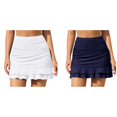 thumbnail image 1 of (2-Pack) Rinsvye Women'S Flirty Ruffled Skirted Bikini Bottom With Built In Panty For Two Piece Swimsuit Set Coverage Beach Pool Summer Outfit Cute Comfortable, 1 of 9
