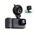thumbnail image 1 of TFixol Triple Lens 1080P Car DVR with Night Vision, Parking Monitor, and WIFI Connectivity - Black (No Memory Card Included), 1 of 6