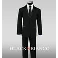 thumbnail image 3 of Boys Tuxedo Suit with Satin Notch Labels and a Black Neck Tie, 3 of 4