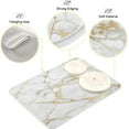 thumbnail image 4 of Marble White Dish Drying Mat 16x18 for Kitchen Golden Grey Marble Dishes Pad Dish Drainer Rack Mats Absorbent Fast Dry Kitchen Accessories, 4 of 7
