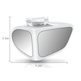 thumbnail image 2 of Car Convex Mirror Wide Angle Blind Spot Mirror 360° Adjustable Rear View Mirror, 2 of 5