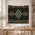 thumbnail image 5 of Bold Diamond Geometric Pattern on Black Fabric, Moody Boho Style for Boho Decor Lovers, Southwestern Wall Decor, Housewarming Gift, Tapestry Wall Hanging for Bedroom and Dorm, 5 of 7