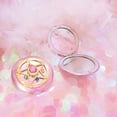 thumbnail image 2 of Espejo de maquillaje portátil HUOGUO Crystal Star de doble cara rosa, 2 of 5