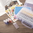thumbnail image 4 of Caja de herramientas para pintar diamantes, almacenamiento para manualidades, 64 rejillas, 4 of 7