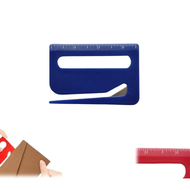 Envelope Opener 2025 New Letter Opener Envelope Slitter, Letter Opener with Concealed Blade, Letter Openers with Scale, Magnifying Glass, Wrapping Paper Cutter Tool for Home