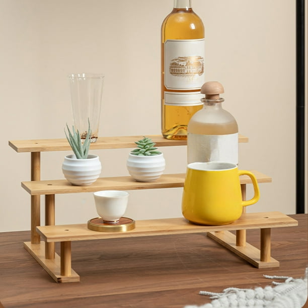 Estantería de Pisos Trapezoide, Rack de Florero Balcón, Estantería de Madera, Organizador de Jardín Interior, Estantería de Metal, Estantería de 3 Niveles, para Dormitorio, Estantería de
