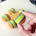 thumbnail image 2 of SEWACC 12Pcs Lightweight Eva Playing Balls Assorted Stripe Colors for Indoor Use, 2 of 8