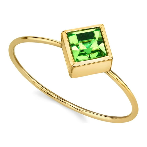 1928 Jewelry Diamond Shaped Crystal Dainty Ring Size 7