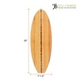 thumbnail image 3 of Totally Bamboo Surfboard Shaped Bamboo Serving and Cutting Board, 23" x 7-1/2", 3 of 7