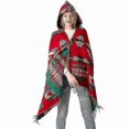 thumbnail image 4 of Medieval Style Cloak For Women Horn Buckle Ethnic Style Hooded Cape Shawl Bohemian Ethnic Style Hood, 4 of 5