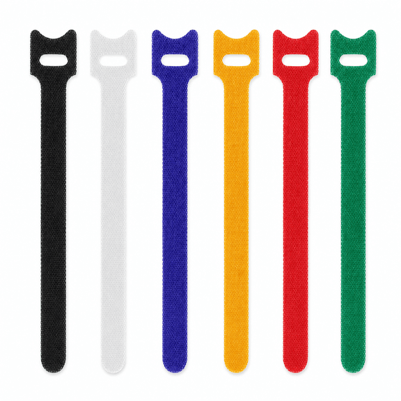 120Pcs Velcro Cable Ties 15x2cm Reusable Hook and Loop Wire Wraps for PC TV Laptop Tablet Cable Management