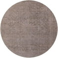 thumbnail image 1 of Ahgly Company Indoor Round Mid-Century Modern Puce Purple Oriental Area Rugs, 6' Round, 1 of 6