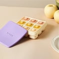 thumbnail image 2 of Baby Food Box Household Food Grade Storage Froze Ice Tray Molder High Temperature Temperate Cover Multi-cell Soft Ice Tray, 2 of 4