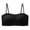 194#Black, variant on Womens Wireless Seamless Bras No Underwire Square Neck Push Up Bras Full Coverage Bralette Adjustable Supportive Bra Black 30
