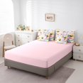 YST 7 Pieces Bed in a Bag Queen Comforter Set with Sheets,Floral