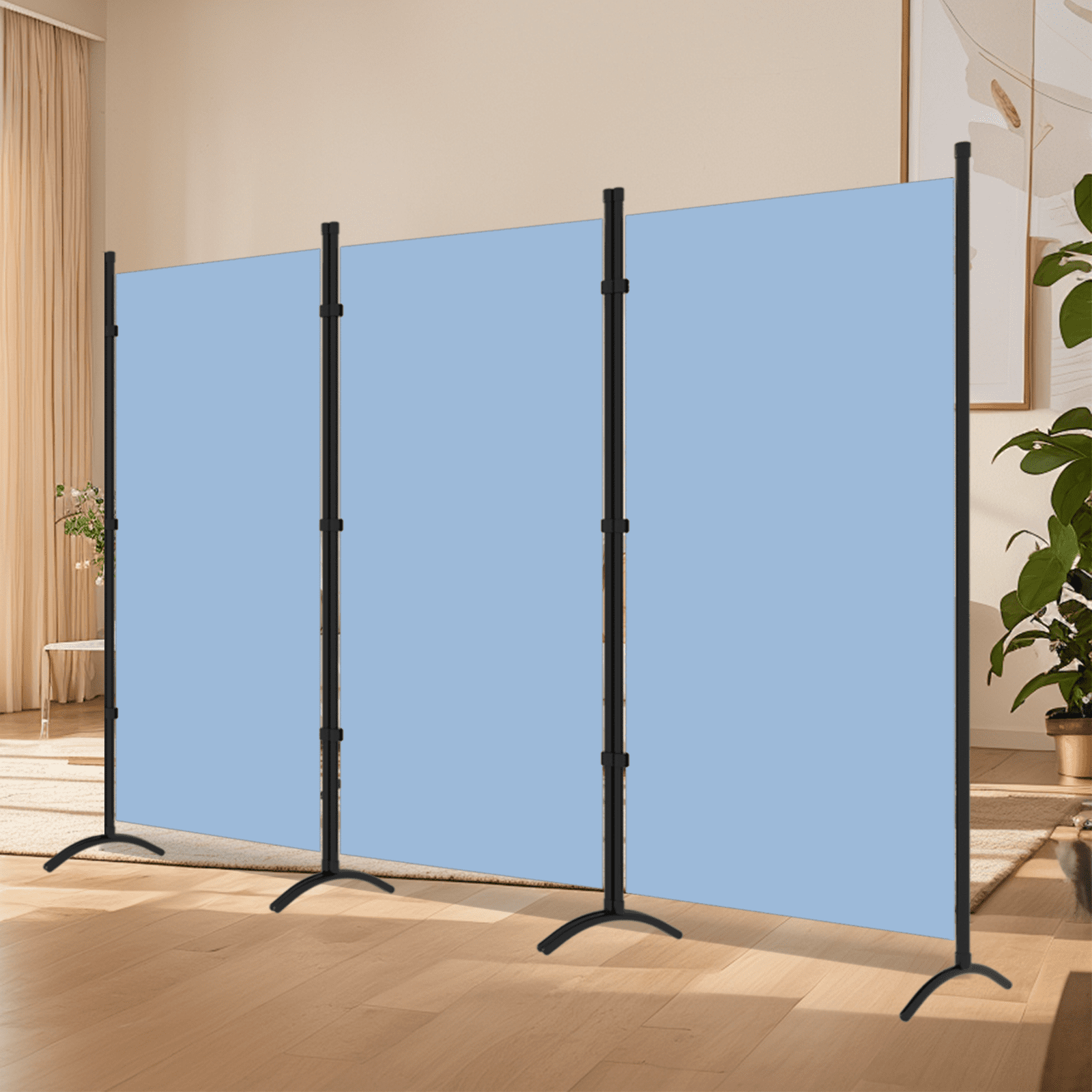 Gaildon 71’’L*99’’W 3-Pane Portable Folding Privacy Room divider