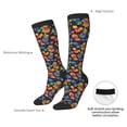 thumbnail image 4 of Sikiie Colorful Pineapples1 Knee Socks, High Socks Long Stretchy Sock Women Knee High Stocking, Long Socks for Women, 4 of 6