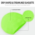 OMOUBOI Soft Silicone Solid Swim Cap Unisex Bathing Cap AntiSlip Swim