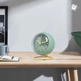 thumbnail image 3 of 1 Pcs Pink European Metal Alarm Clock, Desktop Bedside Student Silent Clock, 3 of 5