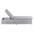 thumbnail image 5 of Elle Decor Vallauris Outdoor Chaise Lounge with Storage Grey, 5 of 7