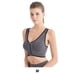 thumbnail image 4 of Qarigey Sujetador deportivo Push Up para alta resistencia y soporte fuerte para hacer ejercicio, Top con cremallera, tops, sujetadores Ropa interior gris METRO, 4 of 6