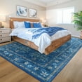 thumbnail image 2 of Ultrug Vintage Rugs Floral Printed Area Rug Soft Carpet for Living Room Bedroom Home Decor,6'x9',Light Blue, 2 of 7