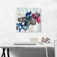 thumbnail image 2 of ARTCANVAS Butterfly Painting Home decor Canvas Art Print - Size: 18" x 18" (1.50" Deep), 2 of 9