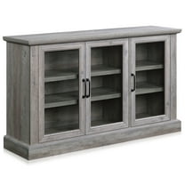 BELLEZE Modern Farmhouse Wood Sideboard Buffet - Liam (Gray Wash)