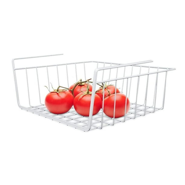 White Under Shelf Wire Basket Hanging Storage Baskets, Under Shelf Basket,Under Addon