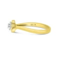 thumbnail image 4 of 14K Yellow Gold Diamond Cluster Ring, 4 of 8