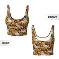 thumbnail image 6 of Goofa Sloth on the Branch Printed Sports Bras for Women, High Impact Running Bra Workout Crop Tank Tops Longline Sports Bra Push up-X-Large, 6 of 9