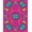 Pink, Pattern 2, variant on ODIKA 6x9 Machine Washable Non-Slip Area Rug, Whimsical Dino Parade Featuring Playful Cartoon Creatures High Traffic Rug with Pad, Blue, 729364