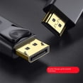 thumbnail image 2 of Cable DP a HDMI de 1,8 m, adaptador 4K HD, cable de conversión para monitor de computadora, cable DP a HDMI grande, 2 of 5