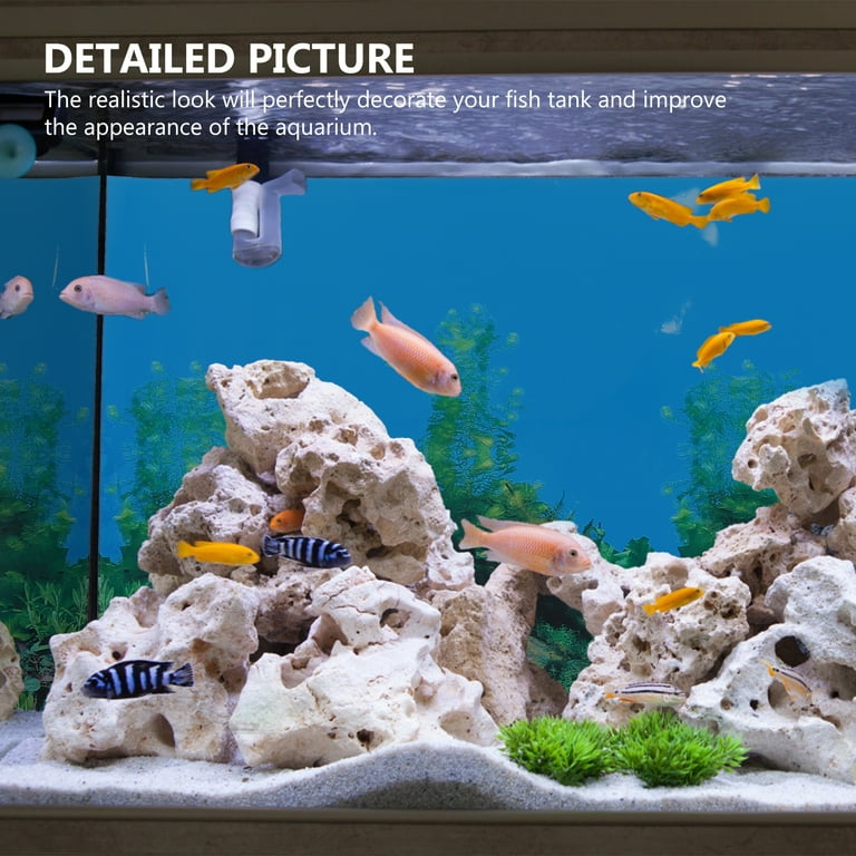 4 Pieces Fish Tank Background Paper 3d Wallpaper Fishtank Background Fish  Tank Decor Aquarium Decor Aquarium Accessories