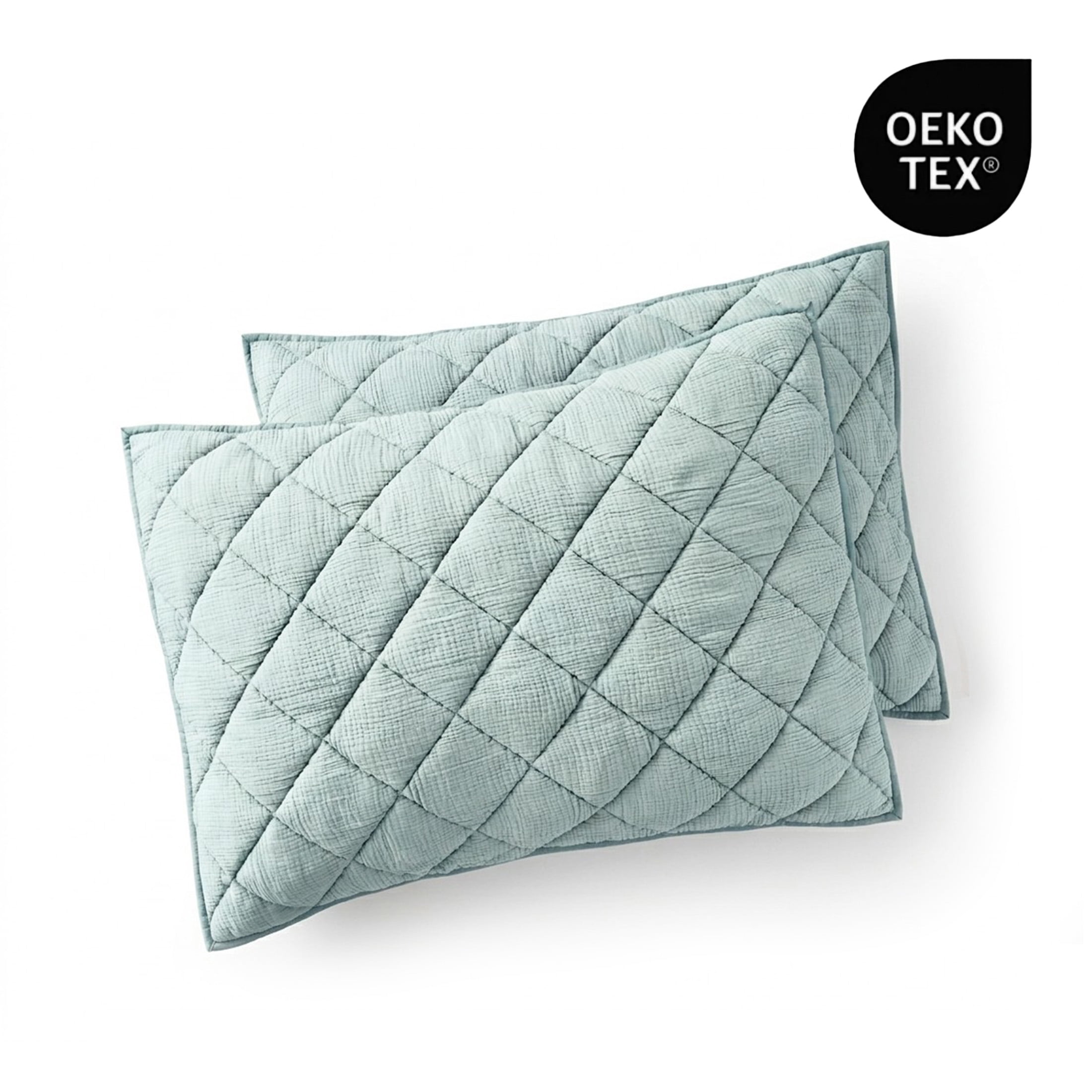 Better Homes & Garden Diamond Gauze Sham, Sage, King, 2 count