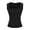 Black, variant on Women‘s Ribbed Square Neck Tank Top Wide Strap Sleeveless Cotton Basic Camisole Red S